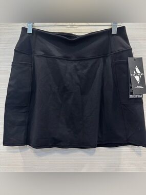 Skechers GOWALK GOFLEX Skort with Side Pockets Black size Medium
